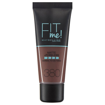 Maybelline FIT ME! Matte & Poreless Foundation Normal to Oily Skin 30ml 380 Rich Espresso Health & Beauty:Make-Up:Face:Foundation base face foundation galaxy makeup