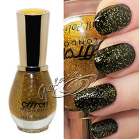 Saffron GLITTER Nail Polish Varnish 13ml Health & Beauty:Nail Care, Manicure & Pedicure:Nail Polish & Powders:Nail Polish galaxy nail polish nails polish stars