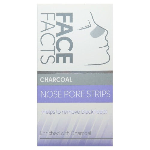Face Facts x 6 Nose Strips Blackhead Removal Unclog Pores Smooth Deep Cleansing Charcoal Health & Beauty:Skin Care:Skin Masks face care skin