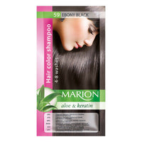Marion Temporary Hair Colour Shampoo Dye Sachet 59 EBONY BLACK Health & Beauty:Hair Care & Styling:Hair Colourants hair hair care hair dye