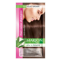 Marion Temporary Hair Colour Shampoo Dye Sachet 52 VELVET BROWN Health & Beauty:Hair Care & Styling:Hair Colourants hair hair care hair dye