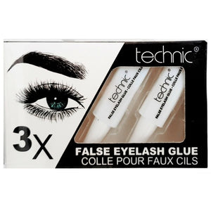 Technic False Eyelash Glue x 3 Pack Strong Adhesive Long lasting Clear Health & Beauty:Make-Up:Eyes:False Eyelashes & Adhesives eyes lashes makeup tools
