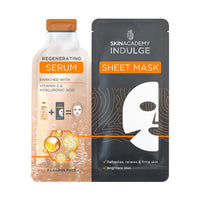 Skin Academy Indulge Serum Sheet Face Mask SACHET refresh firm anti aging Regenerating with Vitamin C Health & Beauty:Skin Care:Skin Masks face care skin