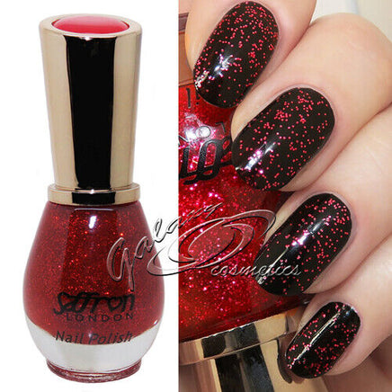 Saffron GLITTER Nail Polish Varnish 13ml Health & Beauty:Nail Care, Manicure & Pedicure:Nail Polish & Powders:Nail Polish galaxy nail polish nails polish stars