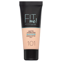 Maybelline FIT ME! Matte & Poreless Foundation Normal to Oily Skin 30ml 101 True Ivory Health & Beauty:Make-Up:Face:Foundation base face foundation galaxy makeup