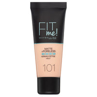 Maybelline FIT ME! Matte & Poreless Foundation Normal to Oily Skin 30ml 101 True Ivory Health & Beauty:Make-Up:Face:Foundation face foundation makeup