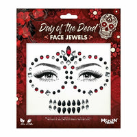 Moon Terror Halloween Face Jewels Stick On Self Adhesive Diamonds Gems Day of the Dead Health & Beauty:Tattoos & Body Art:Temporary Tattoos:Press-on Tattoos fancy galaxy glitter halloween halloweenmakeup makeup seasonal
