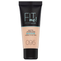 Maybelline FIT ME! Matte & Poreless Foundation Normal to Oily Skin 30ml 095 Fair Porcelain Health & Beauty:Make-Up:Face:Foundation base face foundation galaxy makeup