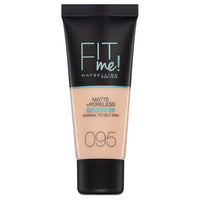 Maybelline FIT ME! Matte & Poreless Foundation Normal to Oily Skin 30ml 095 Fair Porcelain Health & Beauty:Make-Up:Face:Foundation face foundation makeup