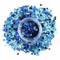 Stargazer Loose GLITTER STARS Face Body Nail Art Sequins Blue Health & Beauty:Make-Up:Eyes:Eye Shadow fancy galaxy glitter makeup stars