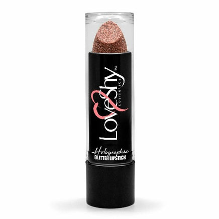 LoveShy GLITTER Lipstick Sparkly Glam finish Lips party Club Disco Fancy dress Rose Gold Holographic Health & Beauty:Make-Up:Lips:Lipstick fancy galaxy lips makeup stars