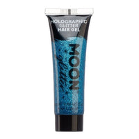 Holographic Glitter Hair Styling Gel by Moon Creations Firm Hold Blue Health & Beauty:Hair Care & Styling:Styling Products fancy galaxy glitter hair hair styling makeup stars