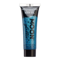 Holographic Glitter Hair Styling Gel by Moon Creations Firm Hold Blue Health & Beauty:Hair Care & Styling:Styling Products fancy glitter hair hair styling makeup stars