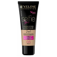 Eveline Selfie Time Foundation & Concealer 03 Vanilla Health & Beauty:Make-Up:Face:Foundation face foundation makeup