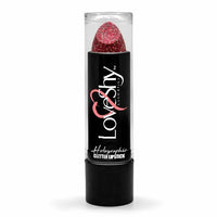 LoveShy GLITTER Lipstick Sparkly Glam finish Lips party Club Disco Fancy dress Red Holographic Health & Beauty:Make-Up:Lips:Lipstick fancy lips makeup stars