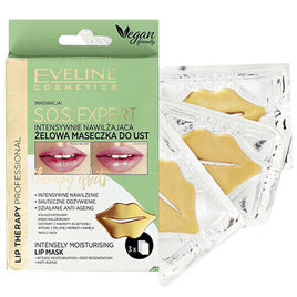 Eveline Lip Therapy Professional Intensely Moisturizing Gel Lip Mask 1pack 3pcs Health & Beauty:Skin Care:Lip Balm & Treatments face care face mask galaxy skin