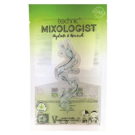 Technic Mixologist 100% Plant Fibre Sheet Face Mask with Serum Hydrate & Nourish Mask Health & Beauty:Skin Care:Skin Masks face care face mask galaxy skin