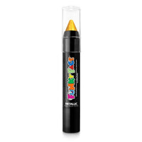 Funky Face Metallic Face & Body Paint Sticks Fancy dress Makeup Festival Gold Metallic Clothes, Shoes & Accessories:Specialty:Fancy Dress & Period Costume:Accessories:Face Paint & Stage Make-Up eyeliner eyes eyeshadow face paint fancy galaxy makeup metallic