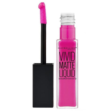 Maybelline Vivid Matte Lipstick Liquid Lip Colour Electric Pink 15 Health & Beauty:Make-Up:Lips:Lipstick galaxy lips lipstick makeup