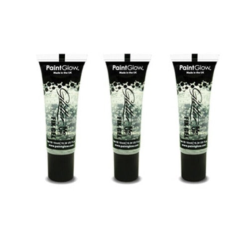 Fixative Gel Cosmetic Glue Fix Glitter on Face and Body 3 x Paintglow Gels Clothes, Shoes & Accessories:Specialty:Fancy Dress & Period Costume:Accessories:Face Paint & Stage Make-Up fancy galaxy glitter makeup stars