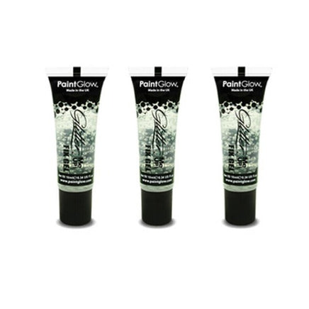 Fixative Gel Cosmetic Glue Fix Glitter on Face and Body 3 x Paintglow Gels Clothes, Shoes & Accessories:Specialty:Fancy Dress & Period Costume:Accessories:Face Paint & Stage Make-Up fancy galaxy glitter makeup stars