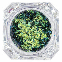 Stargazer Duochrome Flakes Color Changing Metallic Mirror Foil Glitter Eyeshadow Green Blue Health & Beauty:Make-Up:Eyes:Eye Shadow eyes eyeshadow fancy galaxy makeup