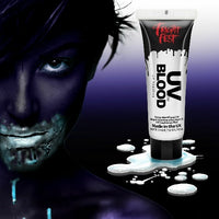 FAKE BLOOD Halloween Scary Stage Makeup Face Body Painting Realistic Party Transparent UV reactive Blood Clothes, Shoes & Accessories:Specialty:Fancy Dress & Period Costume:Accessories:Face Paint & Stage Make-Up fancy galaxy halloween halloweenmakeup seasonal
