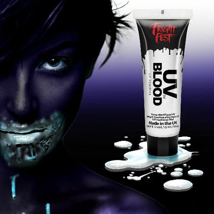 FAKE BLOOD Halloween Scary Stage Makeup Face Body Painting Realistic Party Transparent UV reactive Blood Clothes, Shoes & Accessories:Specialty:Fancy Dress & Period Costume:Accessories:Face Paint & Stage Make-Up fancy galaxy halloween halloweenmakeup seasonal