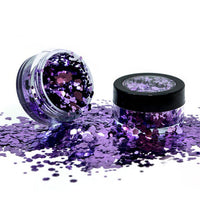 Cosmetic Loose GLITTER Shaker for Face and Body Chunky Helter Skelter (Lilac) Health & Beauty:Make-Up:Eyes:Eye Shadow fancy galaxy glitter makeup stars