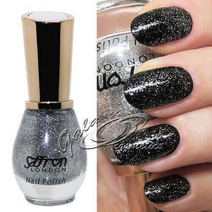 Saffron GLITTER Nail Polish Varnish 13ml Health & Beauty:Nail Care, Manicure & Pedicure:Nail Polish & Powders:Nail Polish galaxy nail polish nails polish stars