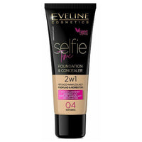 Eveline Selfie Time Foundation & Concealer 04 Natural Health & Beauty:Make-Up:Face:Foundation face foundation makeup
