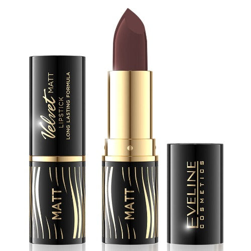 Eveline Velvet Matte Lipstick with Vitamin E 506 COFFEE Health & Beauty:Make-Up:Lips:Lipstick lips makeup