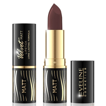 Eveline Velvet Matte Lipstick with Vitamin E 506 COFFEE Health & Beauty:Make-Up:Lips:Lipstick galaxy lips lipstick makeup