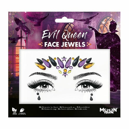 Moon Terror Halloween Face Jewels Stick On Self Adhesive Diamonds Gems Evil Queen Health & Beauty:Tattoos & Body Art:Temporary Tattoos:Press-on Tattoos fancy galaxy glitter halloween halloweenmakeup makeup seasonal