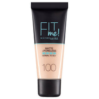 Maybelline FIT ME! Matte & Poreless Foundation Normal to Oily Skin 30ml 100 Warm Ivory Health & Beauty:Make-Up:Face:Foundation base face foundation galaxy makeup