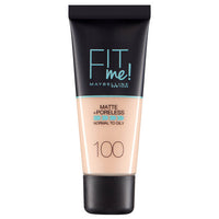 Maybelline FIT ME! Matte & Poreless Foundation Normal to Oily Skin 30ml 100 Warm Ivory Health & Beauty:Make-Up:Face:Foundation face foundation makeup