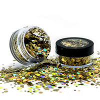 Cosmetic Loose GLITTER Shaker for Face and Body Chunky Gold Digger Health & Beauty:Make-Up:Eyes:Eye Shadow fancy galaxy glitter makeup stars