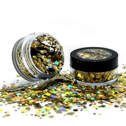 Cosmetic Loose GLITTER Shaker for Face and Body Chunky Gold Digger Health & Beauty:Make-Up:Eyes:Eye Shadow fancy galaxy glitter makeup stars