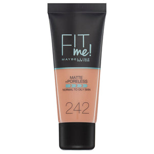 Maybelline FIT ME! Matte & Poreless Foundation Normal to Oily Skin 30ml 242 Light Honey Health & Beauty:Make-Up:Face:Foundation base face foundation galaxy makeup