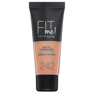Maybelline FIT ME! Matte & Poreless Foundation Normal to Oily Skin 30ml 242 Light Honey Health & Beauty:Make-Up:Face:Foundation face foundation makeup