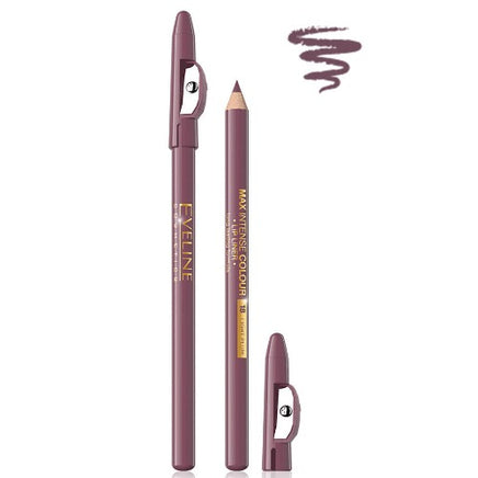 Eveline MAX INTENSE COLOUR Lip Liner Pencil 18 LIGHT PLUM Health & Beauty:Make-Up:Lips:Lip Liner galaxy lip liner lips makeup