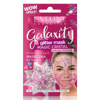 Eveline Galaxity Glitter Face Mask Glamorous Cleaning Smoothing Detoxifying Magic Crystal - pink Health & Beauty:Skin Care:Skin Masks face care face mask galaxy skin