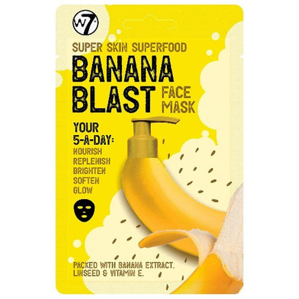 W7 Super Skin Superfood Face Mask Revitalise Nourish Brighten Glow Calm 1 Sachet Banana Blast Health & Beauty:Skin Care:Skin Masks face care face mask galaxy skin