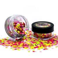 Cosmetic Loose GLITTER Shaker for Face and Body Chunky Rainbow Rave Health & Beauty:Make-Up:Eyes:Eye Shadow fancy glitter makeup stars