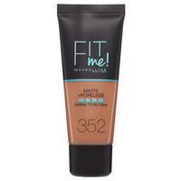 Maybelline FIT ME! Matte & Poreless Foundation Normal to Oily Skin 30ml 352 Truffle Cacao Health & Beauty:Make-Up:Face:Foundation base face foundation galaxy makeup