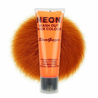 Stargazer Neon Hair Gel Bright Colour Temporary Dye Paint Wash out instantly Neon Orange Health & Beauty:Hair Care & Styling:Hair Colourants fancy hair hair styling