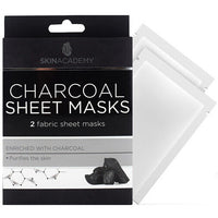 Skin Academy Fabric Face Sheet Mask x 2 applications Charcoal - purifies the skin Health & Beauty:Skin Care:Skin Masks face care face mask galaxy skin