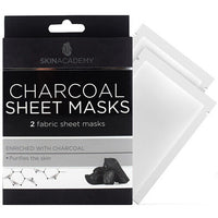 Skin Academy Fabric Face Sheet Mask x 2 applications Charcoal - purifies the skin Health & Beauty:Skin Care:Skin Masks face care skin
