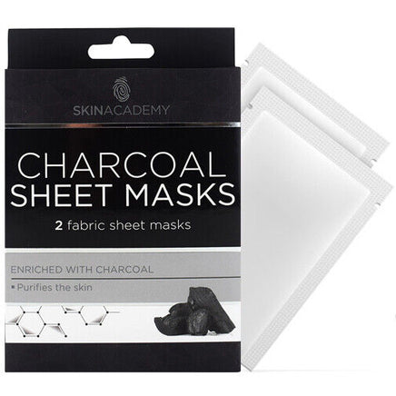 Skin Academy Fabric Face Sheet Mask x 2 applications Charcoal - purifies the skin Health & Beauty:Skin Care:Skin Masks face care face mask galaxy skin