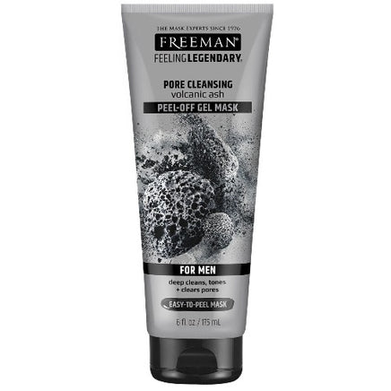 Freeman for MEN Pore Cleansing Peel-Off Gel Mask with Volcanic Ash 175ml tube Health & Beauty:Skin Care:Skin Masks face care face mask galaxy skin